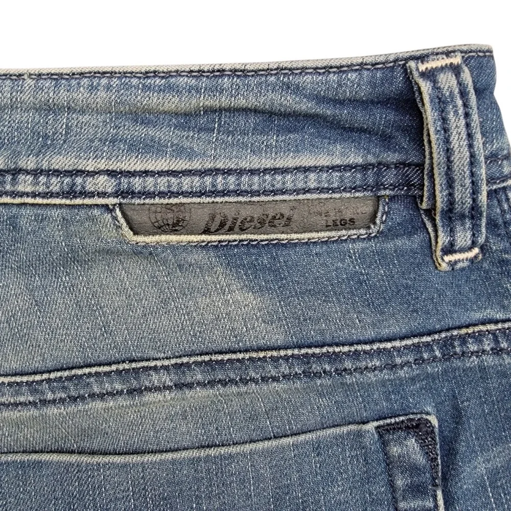 Diesel Safado Regular Slim Straight Jeans Mens 36x32 Blue Denim Button Fly 0850W